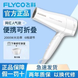 FLYCO 飞科 吹风机专业电吹风冷热风筒2000W宿舍家用大功率新品原FH6232