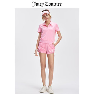 JUICY COUTURE橘滋T恤女24夏季新款美式运动户外POLO衫休闲甜美短袖上衣