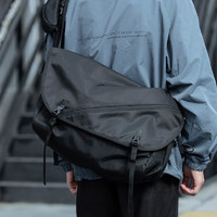 MOTI 墨缇 大容量男士单肩斜挎包 机能工装背包