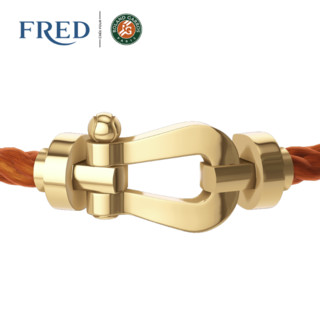 FRED 斐登 FORCE 10系列 0B0178 经典18K黄金宝石手绳 0.02克拉 20 9.6g 红色法网合作款
