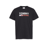 TOMMY HILFIGER 短袖T恤男士  BDS黑色