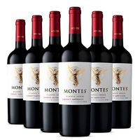 百亿补贴：MONTES 蒙特斯 智利进口天使系列赤霞珠红酒葡萄酒高档整箱6瓶