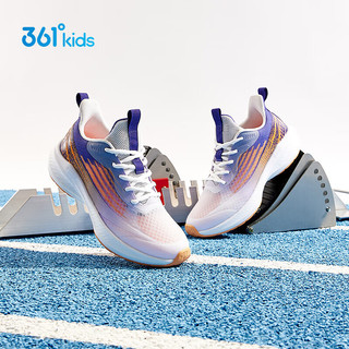 361°闪速3.0|儿童竞速跑鞋24夏季青少年透气训练运动鞋 白33
