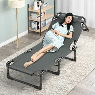 索尔诺（suoernuo）折叠床躺椅便携单人床办公室午休午睡床陪护床简易床行军床 22圆管56床