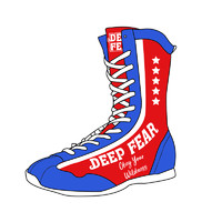 DEEP FEAR DEEPFEAR五星拳击鞋 男拳击运动鞋格斗比赛拳击鞋专业拳击训练鞋