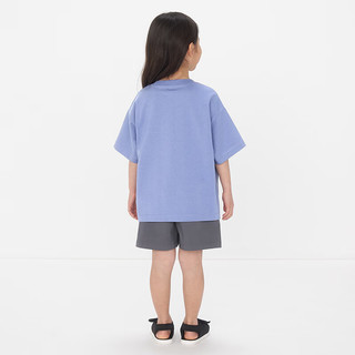 无印良品（MUJI）大童 凉爽 宽版短袖T恤 童装打底衫儿童 CB1J5A4S 紫色 150cm /76A