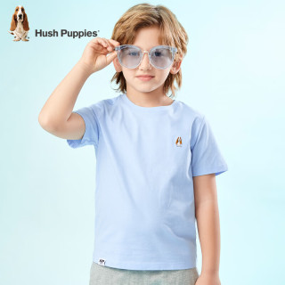 暇步士童装男女童短袖圆领衫儿童短袖舒适柔软透气吸汗不易变形时尚