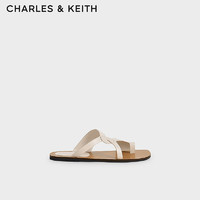 CHARLES&KEITH新款时尚套趾平底沙滩凉拖鞋女CK1-70380921