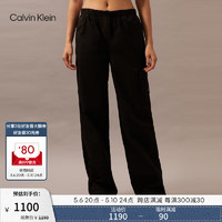 Calvin Klein Jeans24春夏女士松紧腰经典徽标工装风直筒休闲裤J223116 BEH-太空黑 M