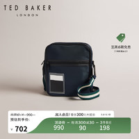 Ted Baker2024春夏男士复古可调节织带肩带单肩斜挎包268801 藏青色 小包