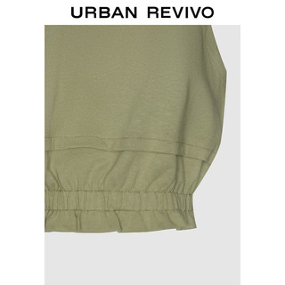 URBAN REVIVO 女装时尚休闲无袖松紧收腰无袖背心UWL440168