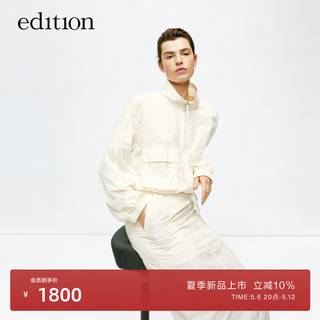 edition【E+轻生活系列】2024夏轻量户外工装运动短款外套 米白色  XS/155