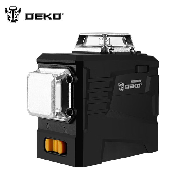 DEKO 代高 红外线激光水平仪12线蓝光贴墙仪自动安平上墙仪打线器绿光平水仪 12线绿光双锂电