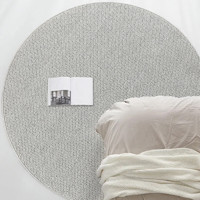尚策 羊毛地毯客厅轻奢感高级感加厚防滑卧室地毯免打理毯子 直径100cm