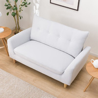 NITORI宜得利家居 家具 沙发客厅卧室可折叠布艺沙发 帕克4 灰色