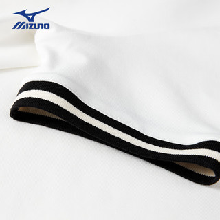 美津浓（MIZUNO）儿童夏季短袖POLO衫男女童针织短袖轻薄凉感TX24210149 白色 150CM（70-85斤)