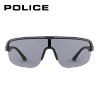 POLICE 男全框运动风太阳镜眼镜墨镜SPLB47 哑光黑镜片烟色 99