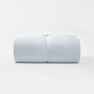 MUJI【凉柔系列】锦纶混纺薄被套装 床上用品 两/三件套 蓝色 双人用2*2.3m薄被+枕套2个