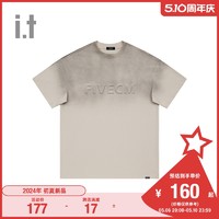 FIVE CM 5厘米 it 5cm/FIVECM男装水洗做旧短袖T恤2024夏季新款潮流个性001730