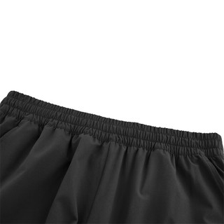 斯凯奇（Skechers）纯色短裤梭织男运动裤跑步五分短裤透气速干休闲裤 P223M123-0018 碳黑 XL