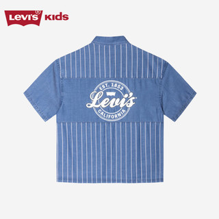 LEVI'S儿童童装衬衫LV2412003GS-001 湖灰蓝 130/64