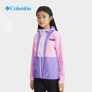 Columbia哥伦比亚户外儿童时尚撞色连帽运动旅行机织外套SY0247 561 M（145/68）