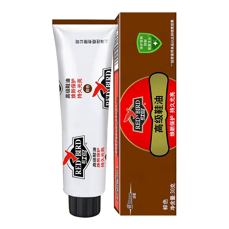 RED BIRD 红鸟 膏体鞋油 棕色