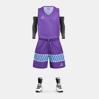 准者 青少年篮球服夏季薄款套装男女童中大童训练比赛团购个性化球衣裤