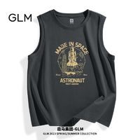 百亿补贴：GLM 森马集团品牌GLM纯棉背心男夏季潮牌无袖t恤港风大码男生运动坎肩