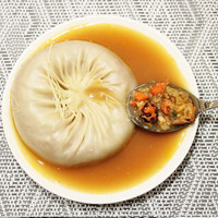 风马牛 靖江特产 灌汤大包子蟹黄汤包 120g×4盒顺丰包邮