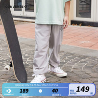 Converse匡威儿童装运动裤子2024夏季男童防蚊裤休闲长裤 中性灰 140/60