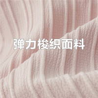 佐丹奴裙子女夏文艺风海浪条肌理绑带收腰衬衫连衣裙13464243 15深蓝 S