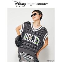 百亿补贴：MOUSSY 摩西 春季新品新款迪士尼合作款小香风针织背心女010GAQ70-5090