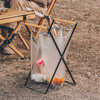 kawatu 卡瓦图 户外便携式木柄折叠垃圾架垃圾袋架 家用厨房野炊烧烤塑料袋支架