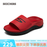 SKECHERS 斯凯奇 男士凉鞋229019 红色/黑色/RDBK 41
