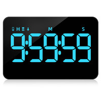 威灵顿 计时器多功能儿童学习时间定时管理厨房电子充电正倒计时器 冰蓝色