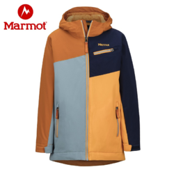 Marmot 土拨鼠 户外新款滑雪服男童防水透气保暖TR棉滑雪衣74960