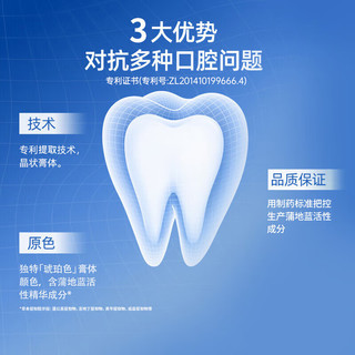 蒲地蓝强健口腔功效牙膏留兰味120g*3 减轻牙齿问题 温和清洁 (套装）强健留兰牙膏360g