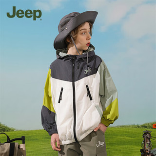 Jeep童装儿童防晒衣upf50男女童2024夏季服薄款防紫外线皮肤衣 新绿 170cm
