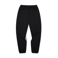 361度运动裤男2022秋季运动九分裤男子基础休闲裤子N 纯黑 M