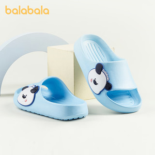 巴拉巴拉儿童拖鞋夏季2024男童女童可爱卡通洋气鞋子软底轻便 天蓝 32码
