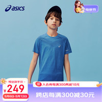 asics/亚瑟士童装2024年夏季新款儿童短袖运动舒适排汗