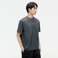 GXG 2024年夏季230g重磅多色潮流纯棉休闲舒适圆领短袖T恤男
