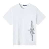 GXG 24夏季时尚潮流字母男士圆领短袖t恤上衣