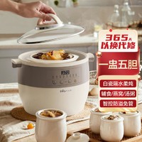 Bear 小熊 电炖锅煲汤全自动家用陶瓷4.5L多功能炖盅隔水炖一盅五胆