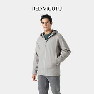 威可多（VICUTU）男士风衣春季新款时尚连帽商务休闲百搭中长款外套VRW24142540