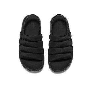 斯凯奇（Skechers）夏季女士厚底沙滩鞋外穿休闲户外凉鞋114781 全黑色/BBK 35