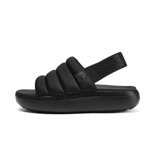 斯凯奇（Skechers）夏季女士厚底沙滩鞋外穿休闲户外凉鞋114781 全黑色/BBK 35