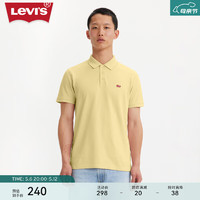 Levi's李维斯冰酷系列24夏季男士复古时尚简约大方针织POLO衫 黄色 35883-0177 XS