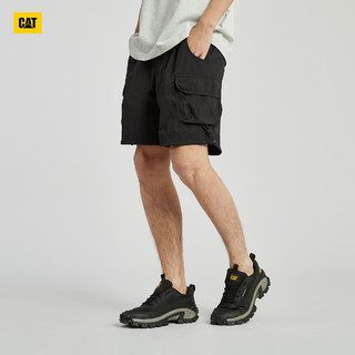 CAT卡特24夏男户外透气速干运动风格直筒宽松休闲短裤 黑色 2XL